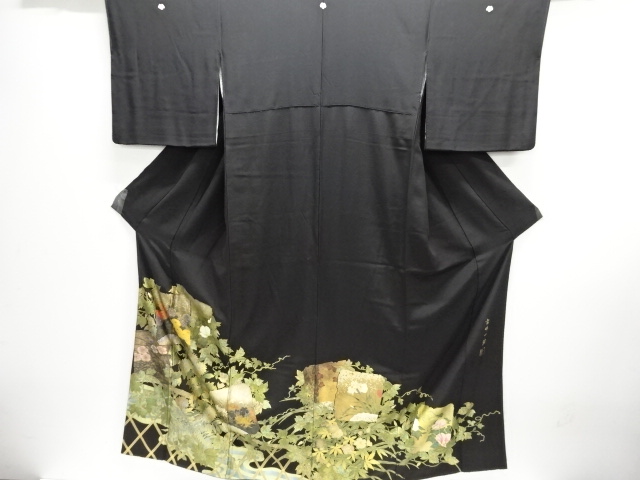 JAPANESE KIMONO / TOMESODE / SHIKISHI PATTERN / ARTIST WORK